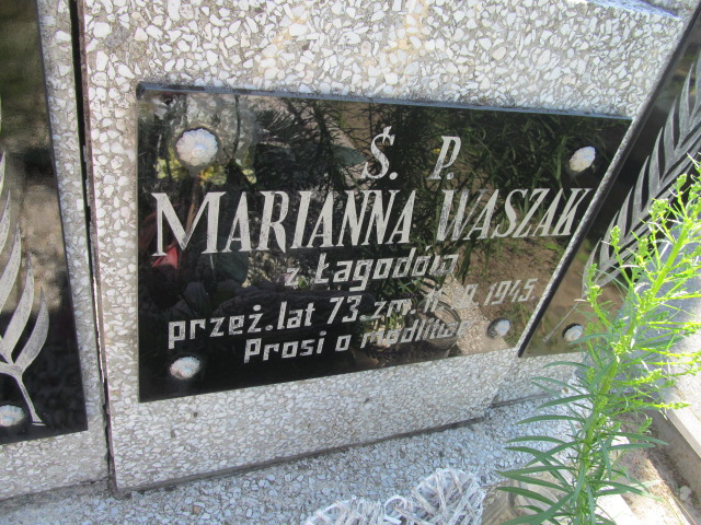 Maria Waszak Kosmów - Grobonet - Wyszukiwarka osób pochowanych