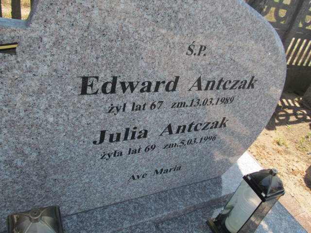 Julia Antczak Kosmów - Grobonet - Wyszukiwarka osób pochowanych