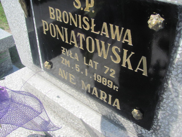 Bronisława Poniatowska Kosmów - Grobonet - Wyszukiwarka osób pochowanych