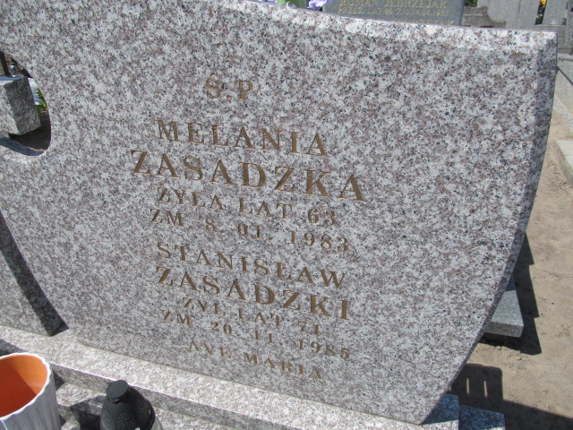 Melania Zasadzka Kosmów - Grobonet - Wyszukiwarka osób pochowanych