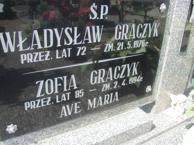 Zofia Graczyk Kosmów - Grobonet - Wyszukiwarka osób pochowanych