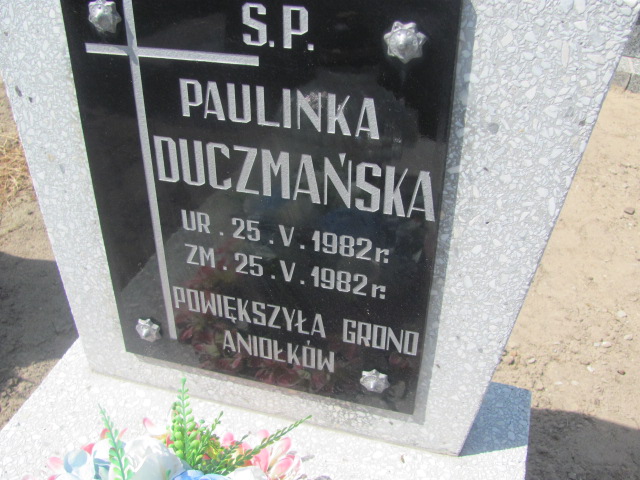 Paulina Duczmańska 1982 Kosmów - Grobonet - Wyszukiwarka osób pochowanych