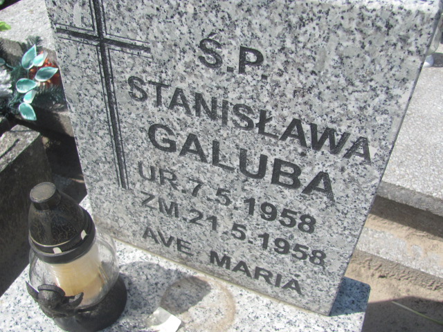 Stanisława Galuba 1958 Kosmów - Grobonet - Wyszukiwarka osób pochowanych