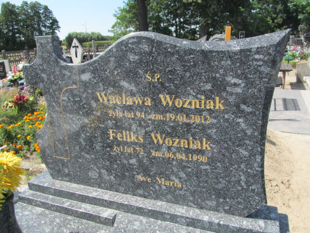 Feliks Woźniak Kosmów - Grobonet - Wyszukiwarka osób pochowanych